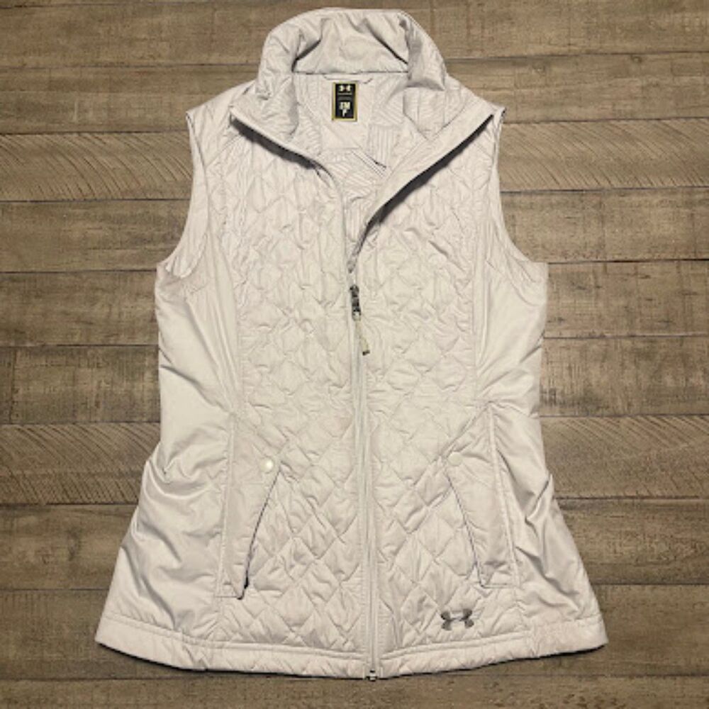Under Armour Infrared Storm Gray Zip Front Packable PrimaLoft Vest Medium Women